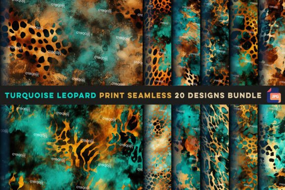 Download Turquoise Leopard Print Seamless - Leopard print Collection