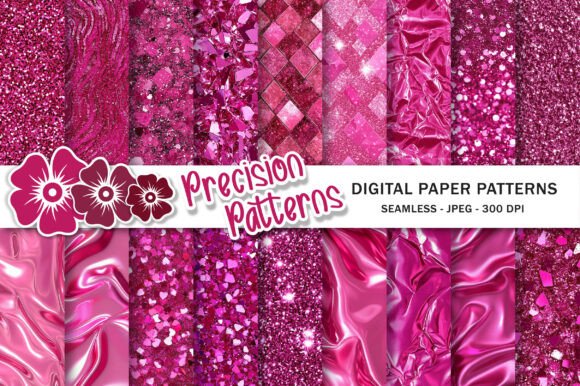 Download Hot Pink Foil Glitter Seamless Paper - Hot pink Collection