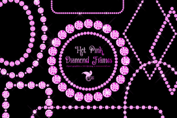 Download Hot Pink Diamond Frames Clipart - Hot pink Collection