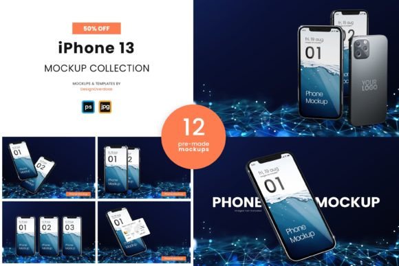 Download Geometrical IPhone Mockup Collection - Premium Resources