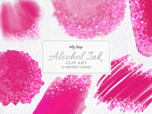 Download Hot Pink Alcohol Ink Luxury Clip Art - Hot pink Collection