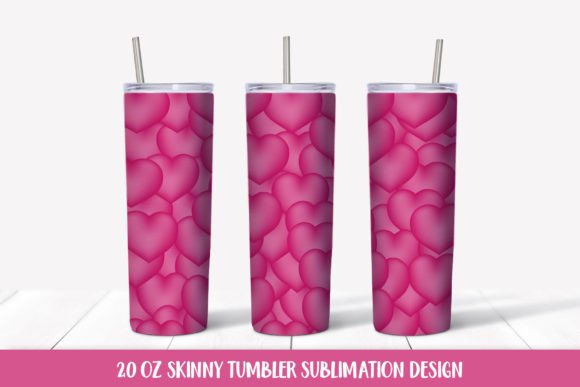 Download Hot Pink Hearts Tumbler Sublimation.PNG - Hot pink Collection