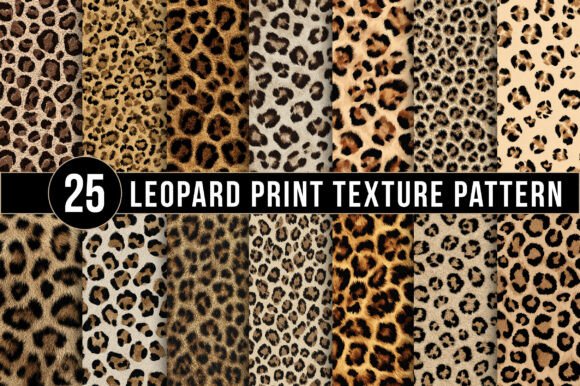 Download Leopard Print Texture Patterns, Seamless Animal Skin Digital Papers - Leopard print Collection