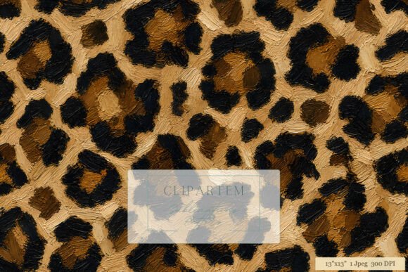 Download Oil Paint Leopard Print Pattern Design - Leopard print Collection