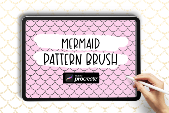 Download Mermaid Scales Pattern Procreate Brush - Brush Collection