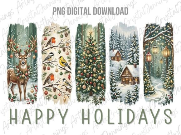 Download Christmas Holiday Winter Brushstroke PNG - Brush Collection